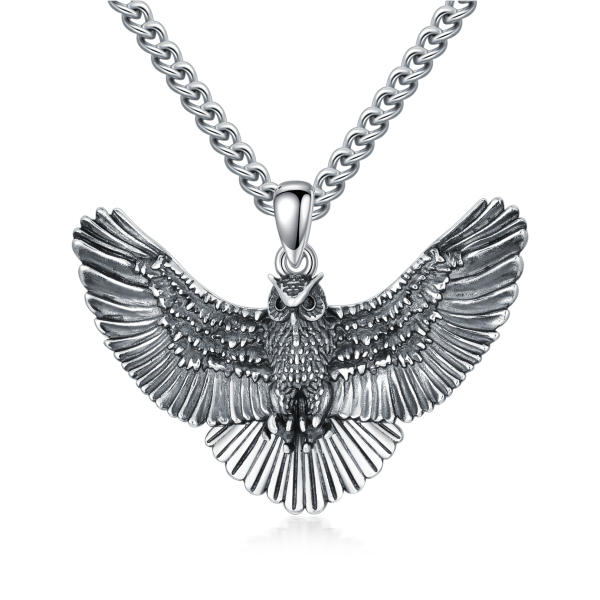 YFN Uil Ketting Sterling zilveren Uil geboortesteen hanger ketting